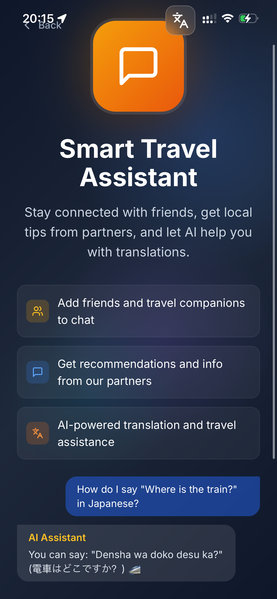 Smart travel assistant
