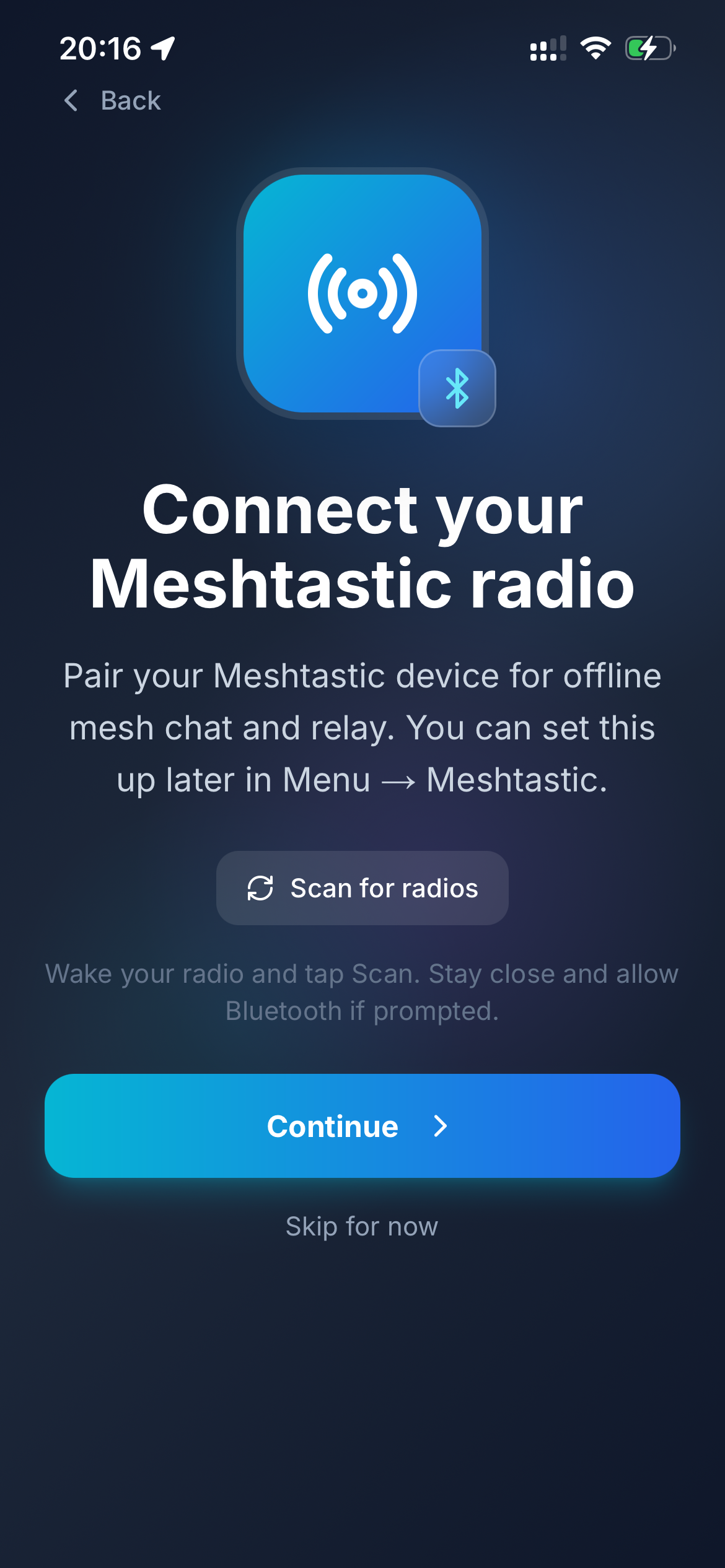 Connect your Meshtastic radio
