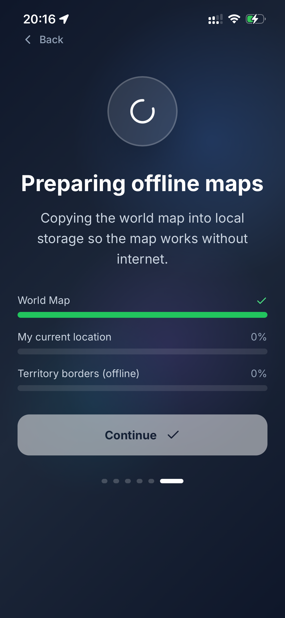 Preparing offline maps